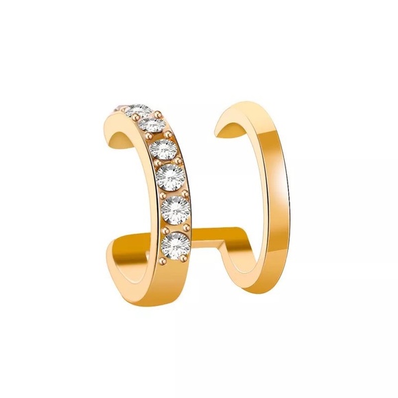 Handmade Ear Cuff Earring Gold - Picture 2 of 3